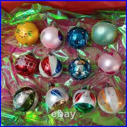 Poland Vintage Stunning Christmas Ornaments 12pcs Rare Xmas Balls Decor Polish