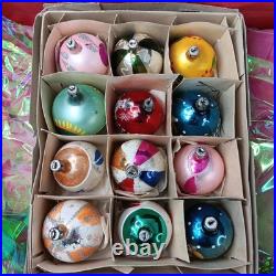 Poland Vintage Stunning Christmas Ornaments 12pcs Rare Xmas Balls Decor Polish