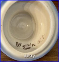 Polish Pottery UNIKAT Christmas Tree Luminary 10 Boleslawiec Reindeer Snowman