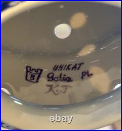 Polish Pottery UNIKAT Christmas Tree Luminary 10 Boleslawiec Reindeer Snowman
