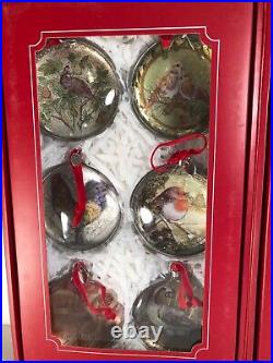 Pottery Barn 12 DAYS OF CHRISTMAS HOLIDAY ORNAMENT SET Complete in Box