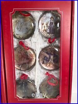 Pottery Barn 12 DAYS OF CHRISTMAS HOLIDAY ORNAMENT SET Complete in Box