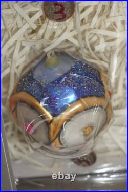 Pottery Barn 12 Days Of Christmas Mercury Ornament Set with Original Box