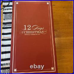 Pottery Barn 12 Days of Christmas Glass Ornaments Complete Set