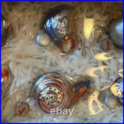 Pottery Barn 12 Days of Christmas Glass Ornaments Complete Set