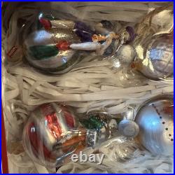 Pottery Barn 12 Days of Christmas Glass Ornaments Complete Set