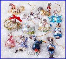 Pottery Barn 12 Days of Christmas Mercury Ornaments BRAND NEW Pottery Barn 12 Days of Christmas Mercury Ornaments BRAND NEW