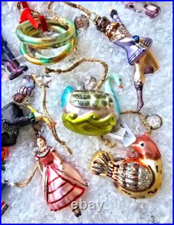 Pottery Barn 12 Days of Christmas Mercury Ornaments BRAND NEW Pottery Barn 12 Days of Christmas Mercury Ornaments BRAND NEW