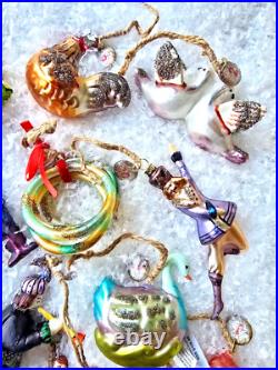 Pottery Barn 12 Days of Christmas Mercury Ornaments BRAND NEW Pottery Barn 12 Days of Christmas Mercury Ornaments BRAND NEW