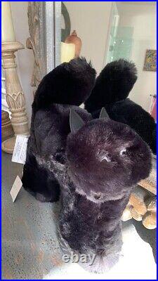 Pottery Barn Black Cat Halloween Pillow 15 inches NEW WITH TAGS