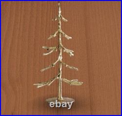 Pottery Barn Brass Finish Sculpted Tree Medium 14 New