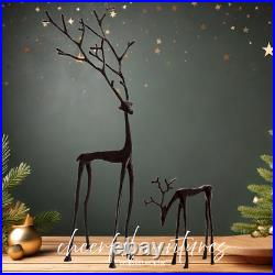 Pottery Barn Bronze Sculpted Reindeer Large 28H