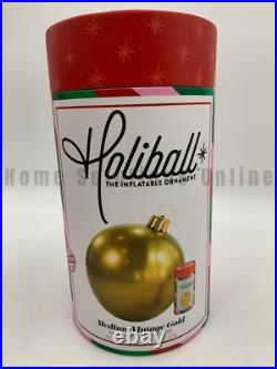 Pottery Barn Decorative Holiballs Inflatable Oversized Ornaments 18D S/5 #X715