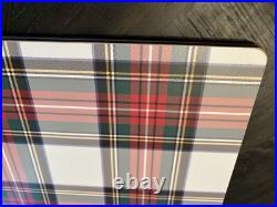 Pottery Barn Disney holiday PLAID placemat Stewart Birthday Country party SET 4
