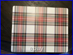 Pottery Barn Disney holiday PLAID placemat Stewart Birthday Country party SET 4