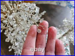 Pottery Barn FACETED MIRROR GLASS 22 LARGE & 18 MEDIUM TREES Set of 3