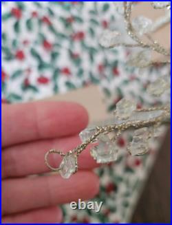 Pottery Barn FACETED MIRROR GLASS 22 LARGE & 18 MEDIUM TREES Set of 3