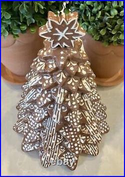 Pottery Barn Gingerbread Christmas Tree Stoneware Cookie Jar