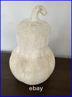 Pottery Barn Handcrafted Large Terracotta Gourd Pumpkin