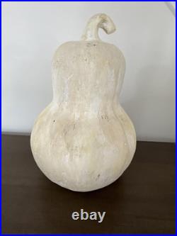 Pottery Barn Handcrafted Large Terracotta Gourd Pumpkin
