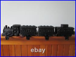 Pottery Barn Holiday 4 Pc Train Stocking Holders Bronze Finish in Orig Boxes