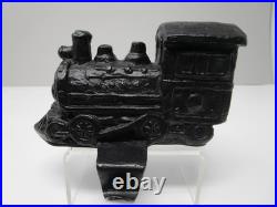 Pottery Barn Holiday 4 Pc Train Stocking Holders Bronze Finish in Orig Boxes