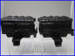 Pottery Barn Holiday 4 Pc Train Stocking Holders Bronze Finish in Orig Boxes