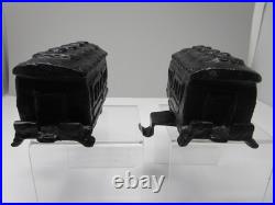 Pottery Barn Holiday 4 Pc Train Stocking Holders Bronze Finish in Orig Boxes