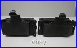 Pottery Barn Holiday 4 Pc Train Stocking Holders Bronze Finish in Orig Boxes