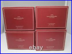 Pottery Barn Holiday 4 Pc Train Stocking Holders Bronze Finish in Orig Boxes