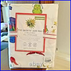 Pottery Barn Holiday Gingerbread Grinch Christmas Seuss Disney wool pillow SET