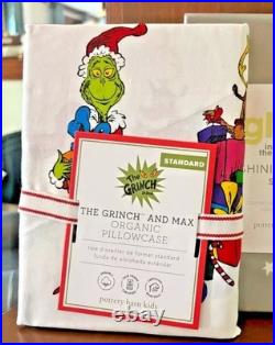 Pottery Barn Holiday Gingerbread Grinch Christmas Seuss Disney wool pillow SET h
