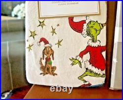 Pottery Barn Holiday Gingerbread Grinch Christmas Seuss Disney wool pillow SET h