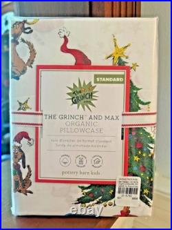 Pottery Barn Holiday Gingerbread Grinch Christmas Seuss Disney wool pillow SET h