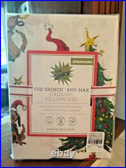 Pottery Barn Holiday Gingerbread Grinch Christmas Seuss Disney wool pillow SET h