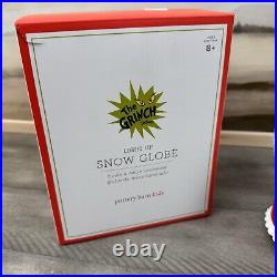 Pottery Barn Kids Dr. Seuss's The Grinch Light-Up Christmas Snow Globe Flaws NIB