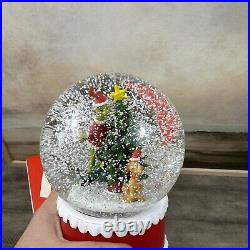 Pottery Barn Kids Dr. Seuss's The Grinch Light-Up Christmas Snow Globe Flaws NIB