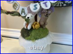 Pottery Barn Kids Felted Easter Egg Tabletop Tree NWOT OB READ