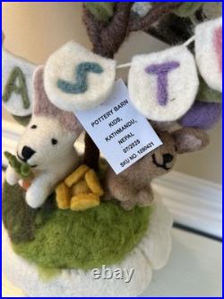 Pottery Barn Kids Felted Easter Egg Tabletop Tree NWOT OB READ