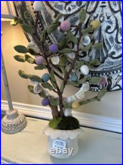Pottery Barn Kids Felted Easter Egg Tabletop Tree NWOT OB READ