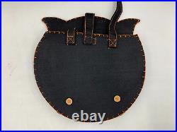 Pottery Barn Kids Felted Halloween Black Cat Chairbacker Black 10H S/4 #9601D