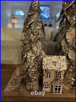 Pottery Barn Lit Birch Tree Centerpiece