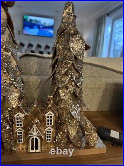 Pottery Barn Lit Birch Tree Centerpiece