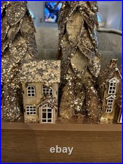 Pottery Barn Lit Birch Tree Centerpiece