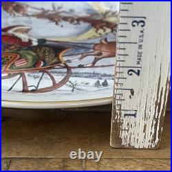 Pottery Barn Nostalgic Santa Dinner Plates 10.5 Santa Christmas Set of 4