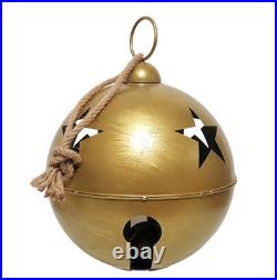Pottery Barn Oversized Gold Bell 20 NIB Extra Large Christmas Decor Holiday