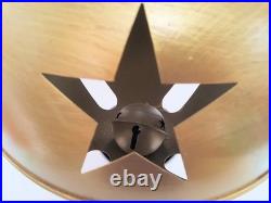 Pottery Barn Oversized Gold Bell 20 NIB Extra Large Christmas Decor Holiday
