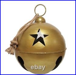 Pottery Barn Oversized Gold Bell 20 NIB Extra Large Christmas Decor Holiday