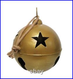 Pottery Barn Oversized Gold Bell 20 NIB Extra Large Christmas Decor Holiday