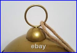 Pottery Barn Oversized Gold Bell 20 NIB Extra Large Christmas Decor Holiday